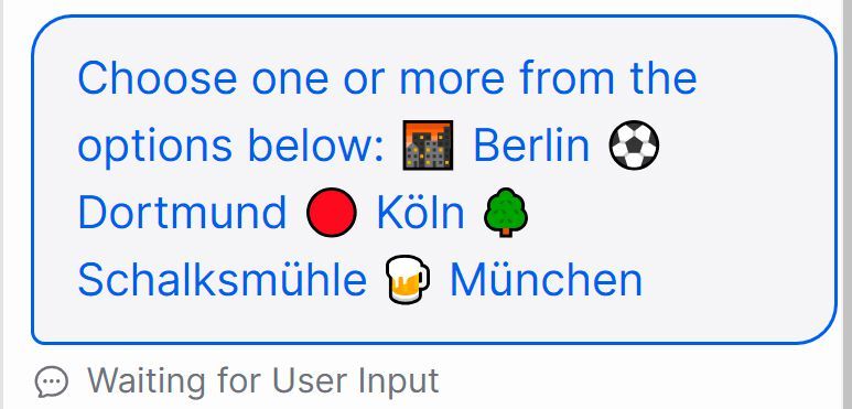 Ein Bot mit Emoji-Vorliebe.