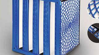 Spidermaxx-Kassettenfilter mit von der Natur inspirierten Berstschutzgittern und aerodynamischen Leitschaufeln. (Bild: Freudenberg Filtration Technologies)
