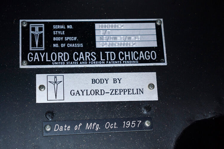 Im Oktober 1957 wurde der Gaylord Gladiator fertiggestellt. (Zeppelin)