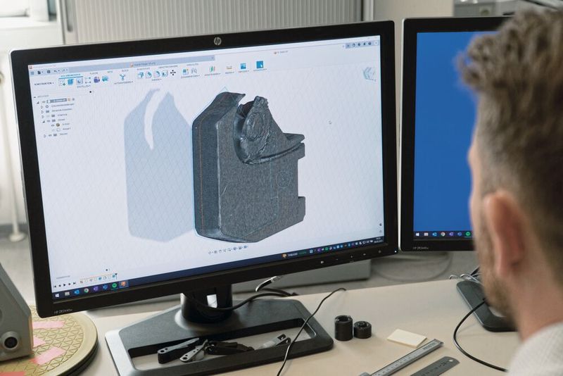 Das Bauteil, das das Mindset im Unternehmen nachhaltig veränderte. Innerhalb von vier Stunden konnte eine ausgefallene Maschine wieder in Betrieb genommen werden. (Bild: Mark 3D GmbH)