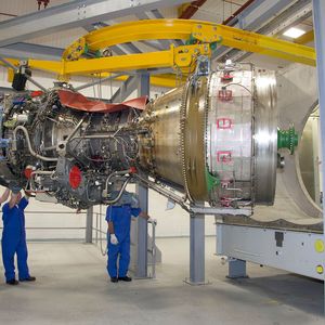 The British concern is known not only as a producer of cars but also aircraft engines and ship turbines.