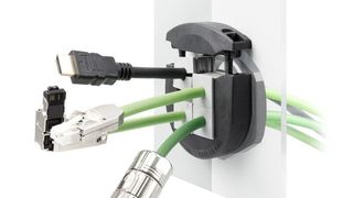 Die teilbare Kabelverschraubung dient zur Einführung von Leitungen mit und ohne Stecker. (Icotek)