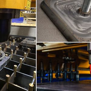 Die Microstep-Spezialanlage DRM Max kann auf der Euroblech ebenfalls erlebt werden. Diese Portalanlage ist laut Herstelleraussage eine Schneidanlage, ein Bohrsystem und eine Fräse in einem System. Eine, wie es heißt, preiswerte Markieroption ist nun erstmals auch integriert.(Bild:  Microstep Europa)