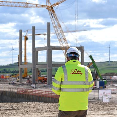 In Alzey ist der Rohbau der Produktionsstätte von Eli Lilly fast abgeschlossen.  (Bild: Eli Lilly)