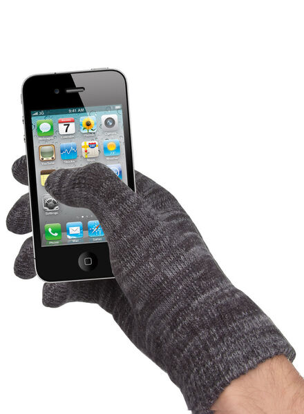 Die Touchie – Touchscreen-Handschuhe funktionieren mit allen Touchscreen-Geräten. Der ganze Handschuh ist verwoben mit leitfähigen Fasern. Bei www.radbag.de kostet Touchi 9,95 Euro. (Press Loft)