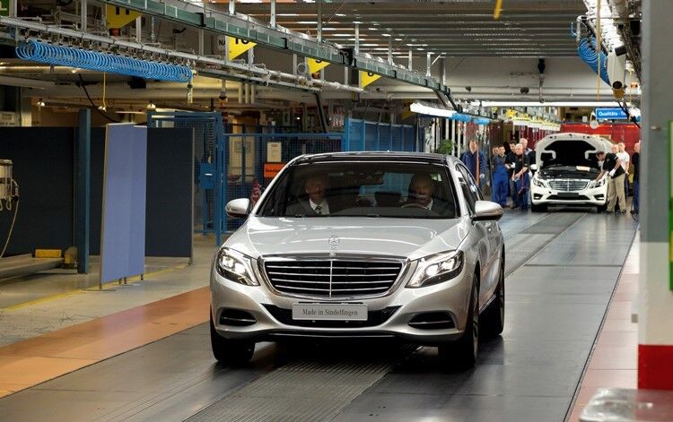 Produktionsstart für die neue S-Klasse im Mercedes-Benz Werk Sindelfingen. (Foto: Daimler)