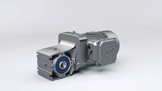 Mit den zweistufigen Nordbloc.1 Kegelradgetrieben hat Nord Drivesystems leistungsstarke, washdown-optimierte Aluminiumantriebe für hygienekritische Anwendungen auf den Markt gebracht. Jetzt erweitert der Antriebsspezialist diese Baureihe um kleinere Getriebe mit einem Drehmoment von 50 Nm. (Getriebebau Nord )