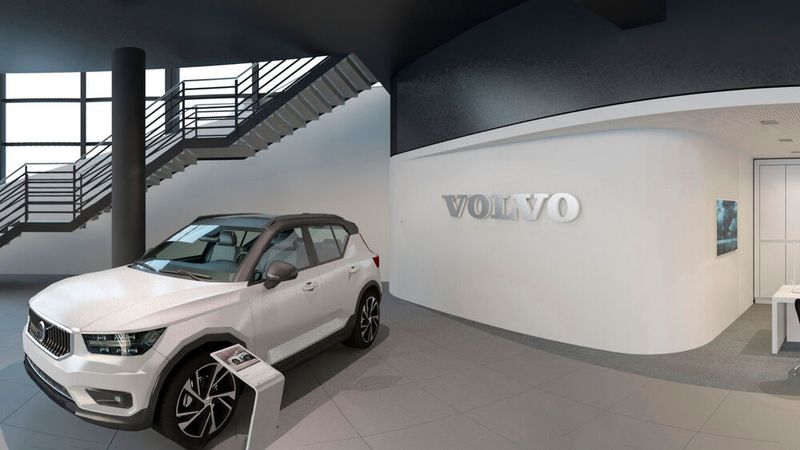 Der Showroom ist rund 1.700 Quadratmeter groß. Neben Volvo-Fahrzeugen finden hier auch Autos der Schwestermarken Polestar und LEVC Platz. (Bild: Lueg)