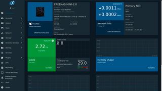 FreeNAS erhielt in Version 11.2 eine überarbeitete Benutzeroberfläche. (FreeNAS)