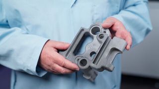 The Japanese car manufacturer Toyota has been collaborating with Stratasys for a long time and uses multiple 3D printers to quickly produce fixtures and prototypes in-house. One example is this improved component for vehicle door assembly ... (Image:Toyota)