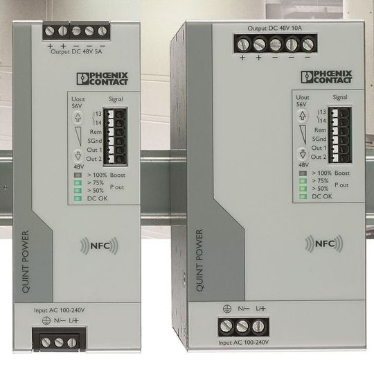 Bild 1: Neue Modelle für Sonderspannungen; die Stromversorgung Quint Power versorgt auch DC-Antriebe in Druck- und Verpackungsmaschinen. Bild 1: Neue Modelle für Sonderspannungen; die Stromversorgung Quint Power versorgt auch DC-Antriebe in Druck- und Verpackungsmaschinen.