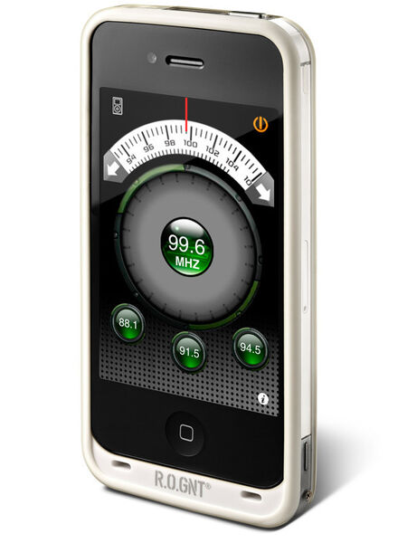 Der Transmitter 0801 unterstützt bei iPhone-Modellen 4 und 4S die Übertragung von Audiosignalen auf Radio. (Bild: BHS Binkert)