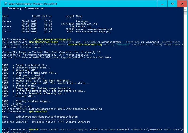 Ab Windows Server 2016 TP3 können Administratoren auf Basis der Installationsdateien eigene Nano-Server erstellen und bereits testen. (Thomas Joos)
