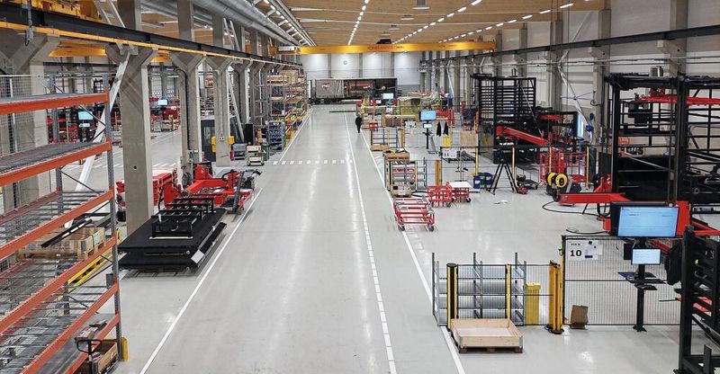 View into the assembly hall at Amada in Finland. (Image:Amada)