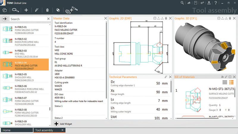 Eine moderne Tool-Data-Management-Software bildet die Schlüsselstelle für Werkzeugdaten. (Bild: TDM Systems)