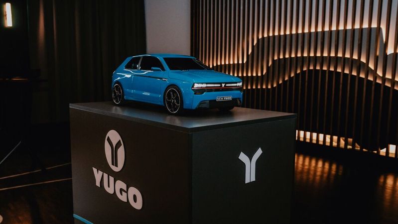 2025 hat Yugo Automobile hat dieses erste Modell im Maßstab 1:5 enthüllt(Bild:  Yugo Automobile)