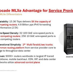 Sieben Brocade MLXe-32 Router ergänzen seit Neuestem die bisherige Infrastruktur aus Brocade MLX-8, MLX-16 und MLX-32 Routern bei der Amsterdamer Internet-Exchange-Knoten.