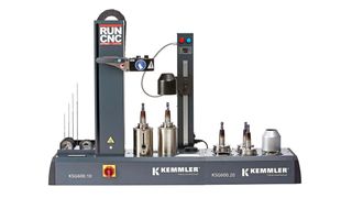 The new Kemmler KSG600 conveniently houses inductive heating and air cooling in one highly controllable workstation.  (Source: Kemmler)