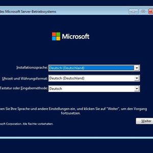 Windows Server 2022 installieren.