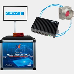 Prüfstand «auros for quality» mit integrierter IDS-Industriekamera.(Bild:  Danube Dynamics Embedded Solutions)