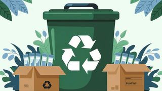 Fig. 1 : Les déchets plastiques issus des laboratoires sont généralement incinérés. Or, dans certaines conditions, ils peuvent être recyclés et ainsi réintégrés dans le cycle des matières en tant que matière première précieuse (image symbolique). (Image :ideogram.ai / généré par l'IA)