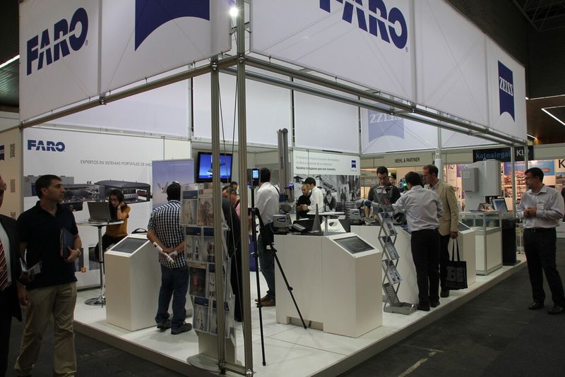 Viele der Besucher auf der Cumbre interessierten sich für Messlösungen von Faro. (Bild: Schäfer)