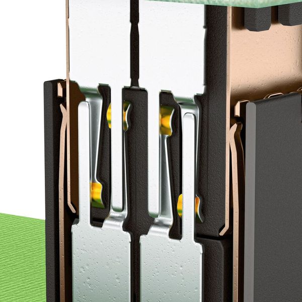 Bild 3: ScaleX-Kontakttechnik mit hermaphroditischen Doppelkontakten (Bild: Phoenix Contact)