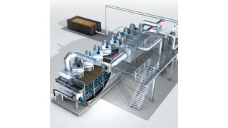 Systemdarstellung des Huber Bandtrockners BT (Huber)