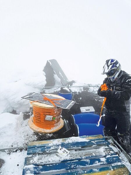 Die Bedingungen auf dem Gipfel der Hekla, auf einer Höhe von fast 1.500 m, stellen besondere Anforderungen an das Material. (Icelandic Meteorological Office)