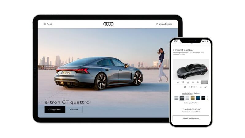 Audi-Kunden können über die Hersteller-Website nun personalisierte Informationen erhalten.