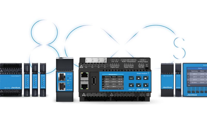 Mess-Herausforderungen flexibel meistern mit der UMG 800-Serie von Janitza(Bild:  Janitza electronics GmbH)