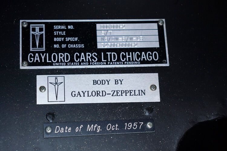 Im Oktober 1957 wurde der Gaylord Gladiator fertiggestellt. (Bild: Zeppelin)