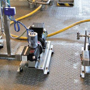 Hydra-Cell G10 and G03 pumps as used in a typical Separlab system.