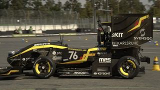 Der autonome Rennbolide von KA-Raceing 2025 (Bild: KA-RaceIng)