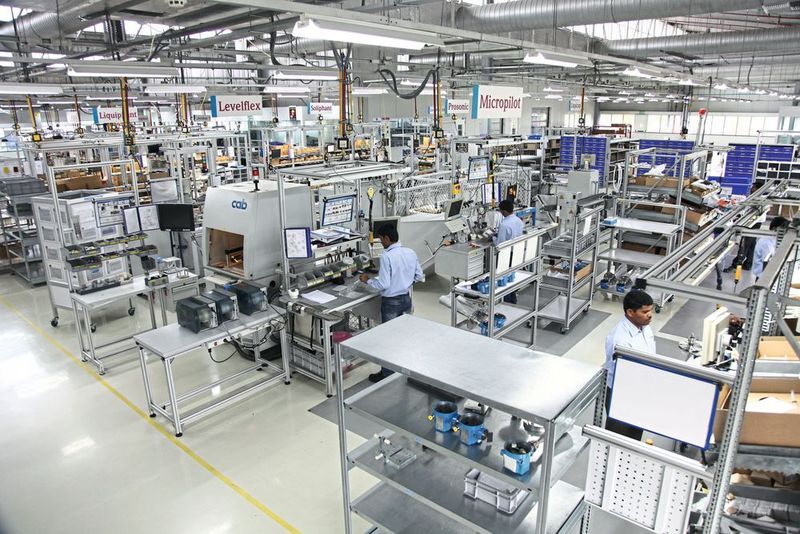 2012: Inzwischen agiert Endress+Hauser weltweit, an allen Fertigungsstandorten gelten dieselben Standards, hier im Bild der Standort in Aurangabad in Indien. (Endress+Hauser)