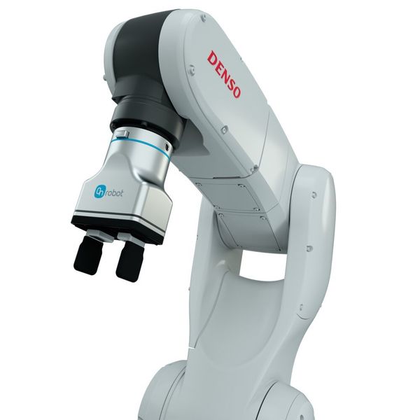 Der 2FG7 integriert sich nahtlos in die On-Robot-Produktpalette und ist mit vielen Robotern und leichten Industrieroboterarmen kompatibel.  (On-Robot)