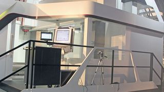 Trotz ihrer stattlichen Größe zählt die erste Serienmaschine von Waldrich Coburg nur zu den „kleinen“ im Maschinenportfolio. (Bild: Sonnenberg)