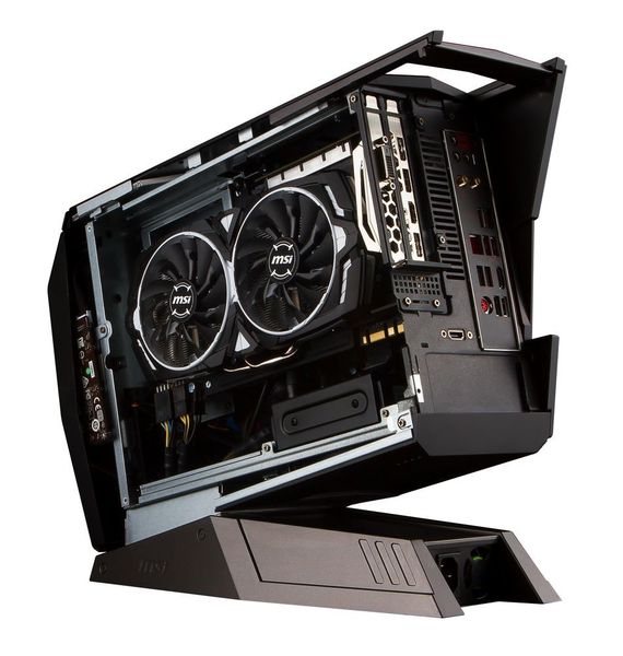 Kompakt aber mit Power: Der MSI Aegis X ist mit einer Geforce-GTX-1080-Karte ausgestattet. (Bild: MSI)