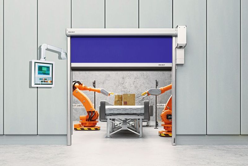 Das Maschinenschutztor Assa Abloy RP400 lässt sich optimal an die individuellen Raumverhältnisse anpassen. (Bild: Assa Abloy)