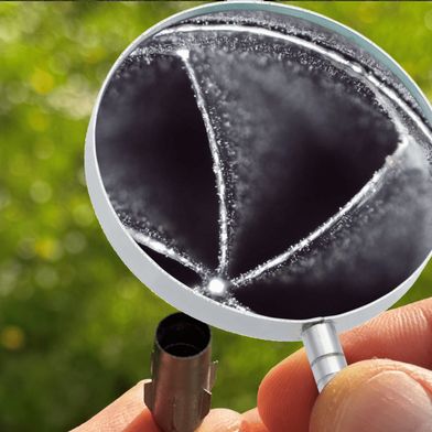Additiv gefertigtes Einspritzsystem für die saubere Verbrennung alternativer und fossiler Kraftstoffe in Gasturbinen.  (Bild: Uni Stuttgart)