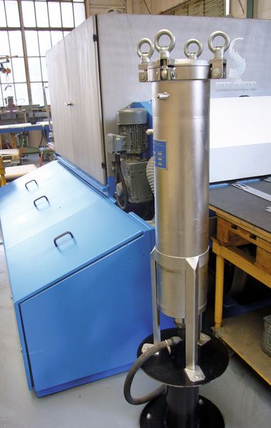 Bypassfilter mit Blick auf die wassergeschützte Installation der Elektromotoren und des Trockenaggregats. (Bild: Springfeld)