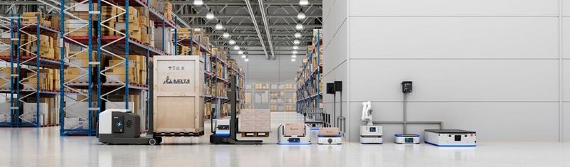 Delta Electronics versorgt autonome Fahrzeuge, Flurförderzeuge und mobile Robotiksysteme zuverlässig mit Energie.(Bild:  Delta Electronics)