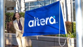 Flagge zeigen: Die Verkaufsgespräche über Intels FPGA-Tochter scheinen konkrete Züge anzunehmen. Wie Reuters und Bloomberg melden, befinden sich die Gespräche mit der Kapitalgesellschaft Silverlake über einen möglichen Einstieg bereits im fortgeschrittenen Stadium. (Bild: Altera, via Twitter/X)