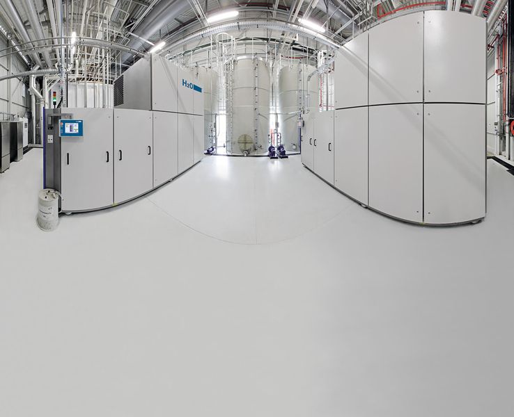 In Vakuumdestillationsanlagen wie der Vacudest von H2O wird das verunreinigte Wasser unter Vakuum verdampft. (Bild: H2O)