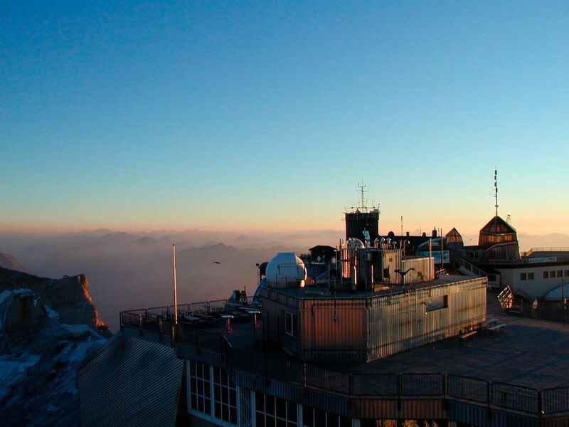 Observatorium des KIT auf dem Zugspitze-Gipfel. (Hannes Vogelmann/KIT)