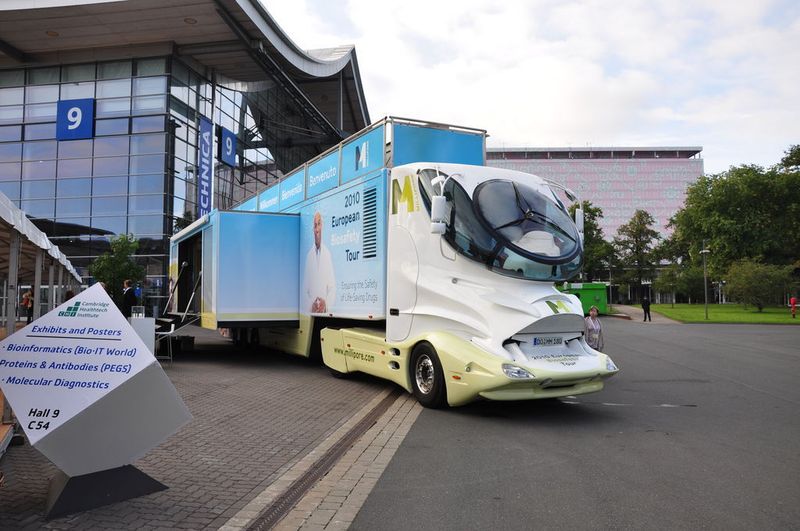 Im Merck-Millipore-Trucks geht es um Biosicherheit in vielen Facetten.  (Bild: M.Platthaus/LaborPraxis)