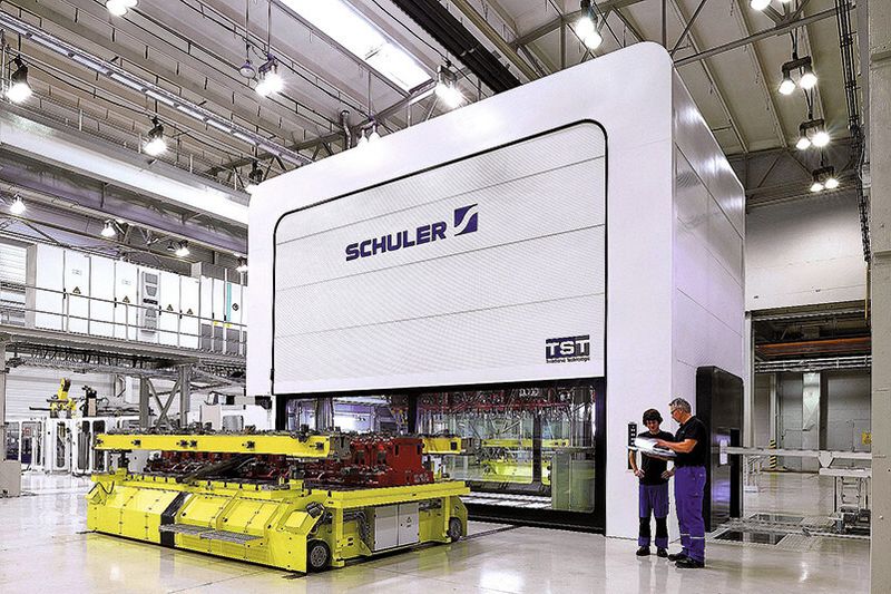 Die Umformtechnik ist untrennbar mit dem Namen Schuler verbunden. Den aktuellen Stand markiert die Twin-Servo-Technologie. (Bild: Schuler)