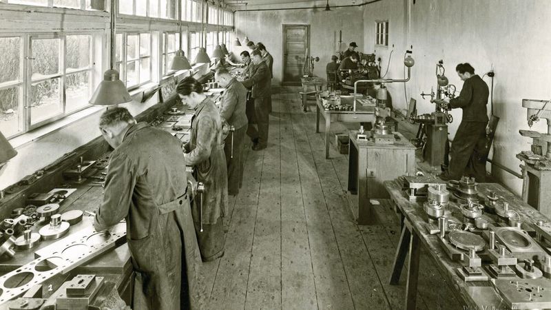 Der Prototypenbau Anfang der Fünfzigerjahre. (Bild: Reinz)