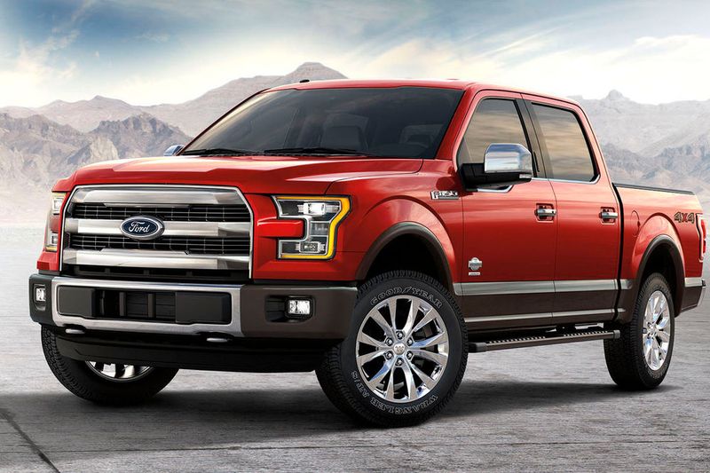 Rang 9: der F-150. In den Ford-Fabriken in Michigan und Missouri laufen jährlich über eine Million Einheiten des Pick-up-Trucks vom Band. Der Bestseller hat nicht den höchsten Anteil an lokal hergestellten Teilen, dürfte aber mit das Modell sein, für das die meisten amerikanischen Arbeiter in der Fertigung beschäftigt werden.  (Bild: Ford)