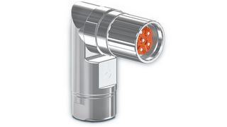 Der neue Winkelstecker M23 soll mit niedriger Bauhöhe punkten. Er ist 16 mm niedriger als das Vorgängermodell. (Intercontec)